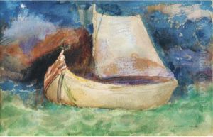 La Barque by Odilon Redon