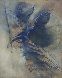 L'ange Guerrier by Odilon Redon