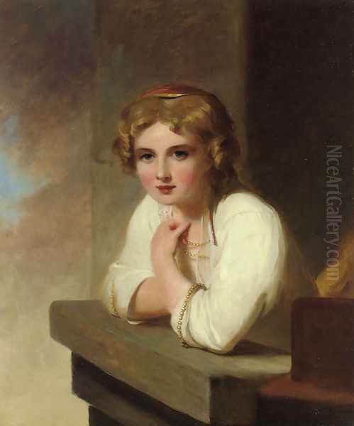 Peasant Girl (after Rembrandt's "Young Girl Leaning on a Wiindowsill") - view 1
