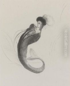 Femme Coiffee D'une Toque Et Rejetant Le Buste En Arriere (m 188)
