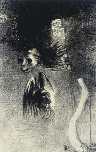 Frontispiece From, La Damnation De L'artiste (mellerio 104) by Odilon Redon