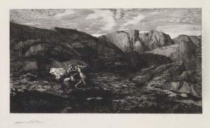La Peur by Odilon Redon