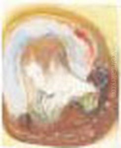 Tete De Femme Penchee by Odilon Redon