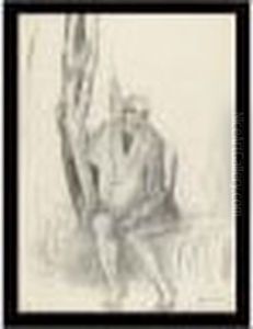 Homme Assis Sous Un Arbre Homme Assis Sous Un Arbre
