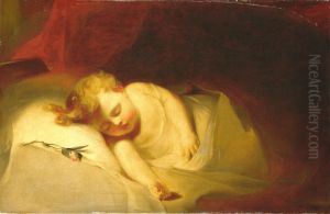Child Asleep (The Rosebud) by Thomas Sully