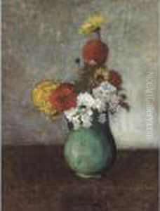 Vase De Fleurs by Odilon Redon