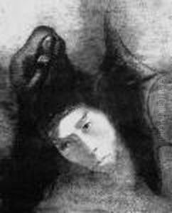L'ange Perdu Ouvrit Alors Des Ailes Noires. Antoine: Quel Est Le But De Tout Cela? by Odilon Redon