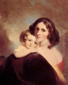 Mrs Fitzgerald and her Daughter Matilda by Thomas Sully