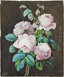 Bouquet De Roses [follower Of 
Pierre-joseph Redoute; Bouquet Of Roses; Watercolour And Gouache On 
Vellum Indisctincly Signed V.jacqu... And Dated 1839; Unframed] by Pierre-Joseph Redoute
