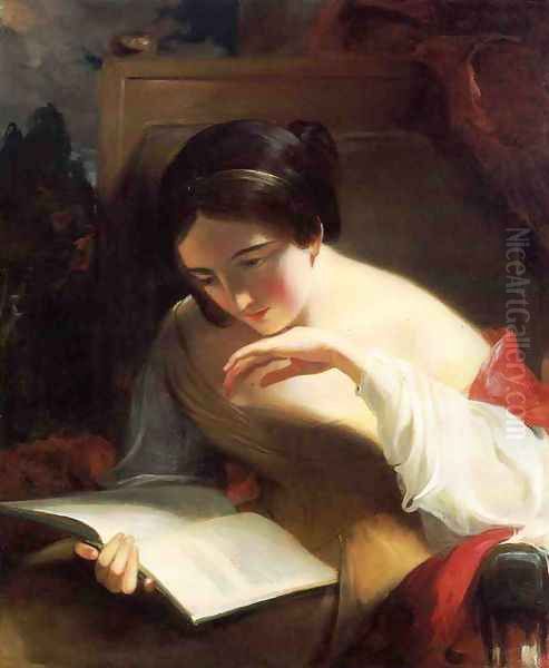Portrait of a Girl Reading - view 1