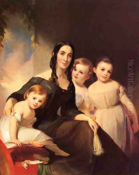 Portrait of Mrs. James Robb and Her Three Children - view 1