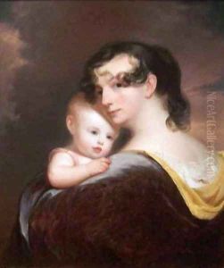 Portrait of Esther Fortune Warren and Her Daughter Hester by Thomas Sully