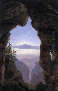 The Gate in the Rocks 1818 by Karl Friedrich Schinkel