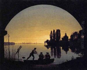 The Banks of the Spree near Stralau 1817 by Karl Friedrich Schinkel