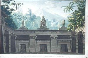 Set design for Act I Scene xv of The Magic Flute by Wolfgang Amadeus Mozart 1756-91 by Karl Friedrich Schinkel