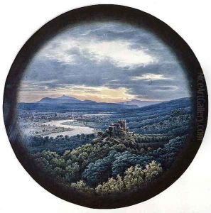 View of Dresden by Karl Friedrich Schinkel