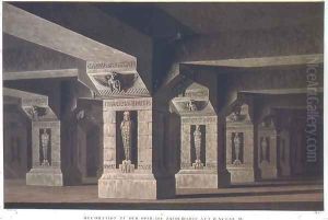 Set design for Act II Scene xx of The Magic Flute by Wolfgang Amadeus Mozart 1756-91 by Karl Friedrich Schinkel