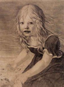 Portrait of the Artist's Daughter, Marie 1816 by Karl Friedrich Schinkel