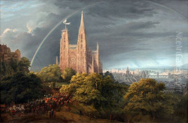 Gothic Cathedral with Imperial Palace - view 1