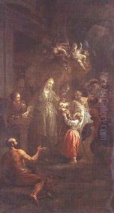 St Elisabeth Distributing Alms c. 1778 by Martin Johann Schmidt