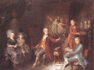 The Painter and his Family 1790 by Martin Johann Schmidt