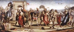 The Rape Of The Sabine Women 1506-07 by Il Sodoma (Giovanni Antonio Bazzi)