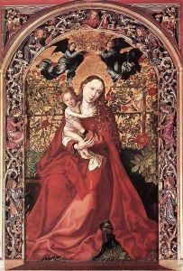 Madonna of the Rose Bush 1473 by Martin Schongauer