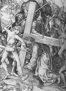 The Road to Calvary (detail) by Martin Schongauer