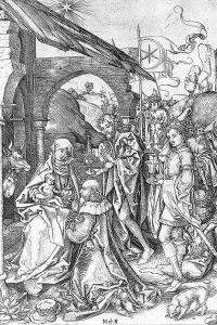 Adoration of the Magi c. 1475 by Martin Schongauer