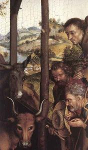 Nativity (detail) c. 1480 by Martin Schongauer