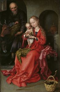 The Holy Family 1475-80 by Martin Schongauer