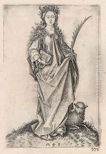St. Agnes by Martin Schongauer