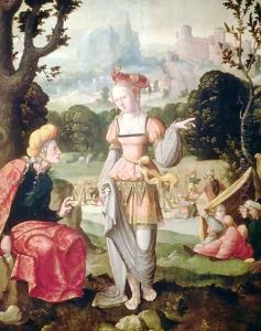Ruth and Naomi in the field of Boaz, c.1530-40