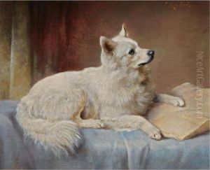 A Keeshond by Carl Reichert
