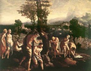 The Baptism of Christ c. 1530 by Jan Van Scorel