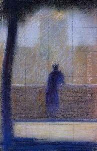 Man Leaning on a Parapet by Georges Seurat