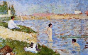 Bathers in the Water by Georges Seurat
