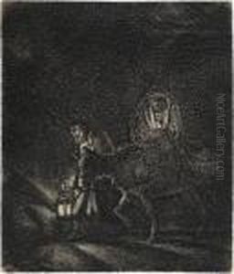 The Flight Into Egypt: A Night Piece by Harmenszoon van Rijn Rembrandt