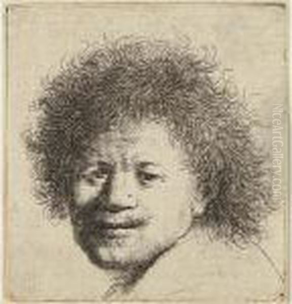 Self Portrait With Long Bushy Hair: Head Only - view 1