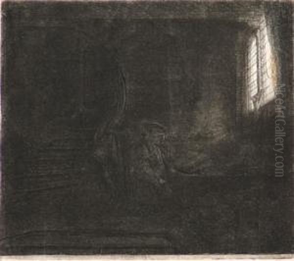 St. Jerome In A Dark Chamber - view 1