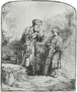 Abraham And Isaac by Harmenszoon van Rijn Rembrandt