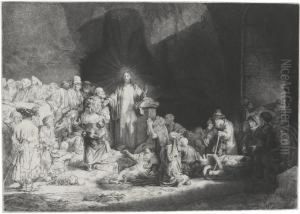 The Hundred Guilder Print by Harmenszoon van Rijn Rembrandt