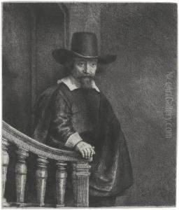 Ephraim Bonus, Jewish Physician by Harmenszoon van Rijn Rembrandt