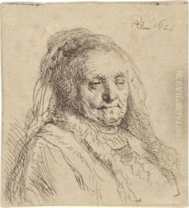 The Artist's Mother, Head And Bust: Three Quarters Right The Artist's Mother, Head And Bust: Three Quarters Right