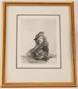 A Rembrandt Self Portrait by Harmenszoon van Rijn Rembrandt