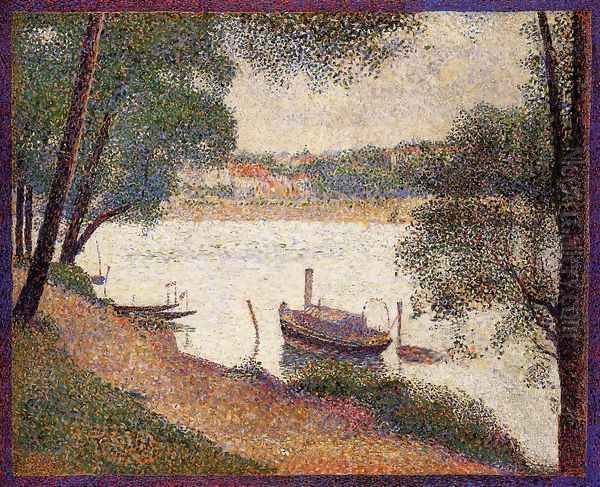 The Seine at La Grande Jatte in the Spring by Georges Seurat