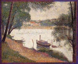 The Seine at La Grande Jatte in the Spring by Georges Seurat