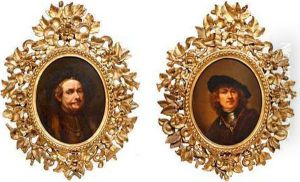 A Pair Of Oval Portraits