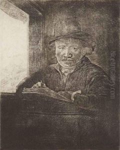 Self-portrait by Harmenszoon van Rijn Rembrandt