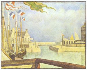 Port-en-Bassin - Sunday by Georges Seurat